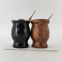 Ensemble de tasses en acier inoxydable à Double paroi 8 Oz, gourde à thé, calebasse, style brésilien, Top des ventes 2022