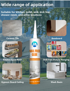 Mastic silicone transparent monocomposant, résistant aux intempéries et à l'aspect verre, <span class=keywords><strong>pour</strong></span> <span class=keywords><strong>le</strong></span> calfeutrage des joints intérieurs et extérieurs en cuir, fungicide - Product Image 4
