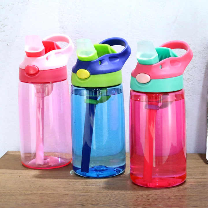 New 500ml BPA Free Kids Clear Plastic Water Bottle With Straw new-500ml-bpa-free-kids-clear-plastic-water-bottle-with-straw