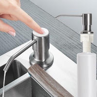 Distributeur de savon en acier inoxydable SUS304 de qualité commerciale pour hôtel, cuisine, accessoires de salle de bain