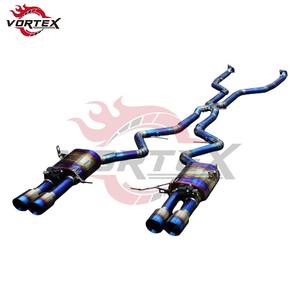 VORTEX Grade 5 Ti Valvetronic Catback Exhaust for BMW E90/E92 M3 4.0L 2007-2013 Rainbow Burnt Tips X-Pipe Racing Exhaust - Product Image 2
