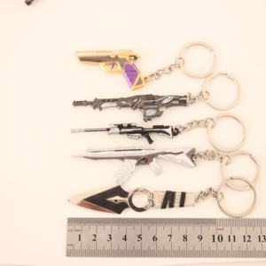 <span class=keywords><strong>Precio</strong></span> de suministro de fábrica Miniatura Aleación de zinc Metal 9cm <span class=keywords><strong>Valorant</strong></span> Llaveros Juego Productos Colgante - Product Image 6