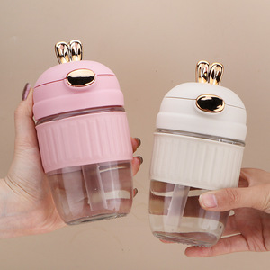 Vasos <span class=keywords><strong>de</strong></span> Vidrio con Pajita <span class=keywords><strong>de</strong></span> Conejo, Lindos y Divertidos, con Funda Protectora <span class=keywords><strong>de</strong></span> Silicona, Regalo Promocional, Botella <span class=keywords><strong>de</strong></span> Agua Infantil <span class=keywords><strong>de</strong></span> Dibujos Animados, <span class=keywords><strong>Precio</strong></span> Económico - Product Image 1