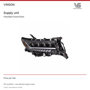 Conjunto de Faros Delanteros (Par) para Toyota Land Cruiser Prado 2018-2021 Configuración Fotografiada - Product Image 4