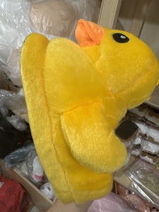 Chaussons d'hiver en peluche jaune mignons pour couple, style Hong Kong, en coton, chauds et confortables, vente en gros et dropshipping - Product Image 3