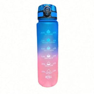 Gradient Large Capacity Sports Pop-Up Lid Reusable Food Safe Portable Outdoor Unisex Design High-Value Water Bottle - Product Image 2