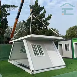 CE Tiny Portable Mobile Modular Luxury Steel Modern Prefabricated Folding Container <b>House</b> for Office Building - Product Image 6