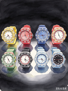 Montre-bracelet à quartz tendance, boîtier en alliage, bracelet en acier inoxydable 20 mm, verre acrylique, cadran à aiguilles 46 mm, chiffres arabes, affichage de la date pour - Product Image 3