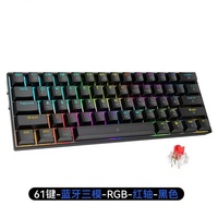 Clavier Gaming 60% Optique à Sensation Mécanique Hotswap USB-C 61 Touches Rétroéclairé RGB Anti-Ghosting Plug & Play avec Keycaps Ergonomiques CNC