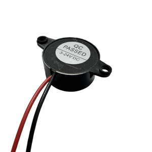 Buzzer Piezoeléctrico Activo Binaural 2312, DC 3V-24V, Diámetro 23mm*12mm, Frecuencia 100-10kHz, Material ABS Negro para Impresoras/Copiadoras - Product Image 2