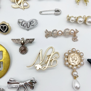 バッジステンレス鋼ピンメタルパーソナライズされたパターン中空ピンカスタムロゴメタル服ブローチハットピン - Product Image 2