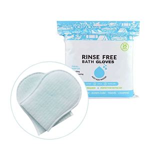 Mitaines de <span class=keywords><strong>bain</strong></span> jetables non parfumées pour adultes lingettes sans rinçage lingettes de <span class=keywords><strong>bain</strong></span> sèches avec savon aides au <span class=keywords><strong>bain</strong></span> pour handicapés et personnes âgées - Product Image 1