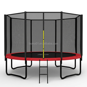<span class=keywords><strong>Trampoline</strong></span> extérieur ZOSHINE 12FT avec poteau droit, cadre thermolaqué, homologué ASTM, pour enfants, avec échelle - Product Image 2