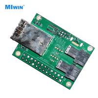 MIWIN Kundenspezifischer Hersteller Liefert Festplatten-Backplane SAS SATA3 12 Gbit/s SFF-8643 zu SFF-8644 Festplatten-Backplane für Server-Nutzung