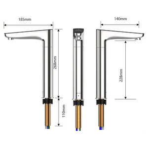 Grifo Electrónico Iwater 2 en 1 para Agua Hirviendo y Purificada, Grifos y Llaves para Fregadero, para Hotel, Apartamento, <span class=keywords><strong>Cocina</strong></span> <span class=keywords><strong>Gourmet</strong></span> - Product Image 3