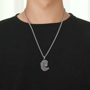 <b>Titanium</b> Steel Medusa Pendant Necklace For Men And Women SP895 - Product Image 5