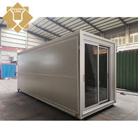 Maison légère en acier à double aile pliable, écologique, en aluminium, à faible teneur en carbone, mobile, pour bureau, école, parc