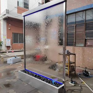 Fuente de agua en cascada de vidrio para jardín, decoración de agua para jardín y hogar, cortina de agua para interiores y exteriores. - Product Image 5