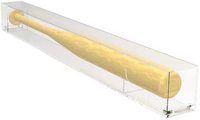 Présentoir de batte de baseball en acrylique transparent 31.5x4x4 "étui pour batte de baseball sport support mural pour batte de table