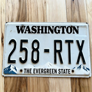 <span class=keywords><strong>Plaque</strong></span> d'<span class=keywords><strong>immatriculation</strong></span> décorative en fer durable sur le thème de Washington, personnalisable, pour l'Amérique du Nord, avec remise sur commande en gros et livraison rapide - Product Image 1