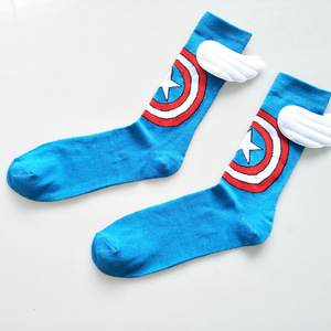 Haute Qualité Chaussette Enfant Coton Doux Jeune <span class=keywords><strong>Garçon</strong></span> Tube <span class=keywords><strong>Chaussettes</strong></span>, Ailes Surhommes <span class=keywords><strong>Chaussettes</strong></span> - Product Image 1