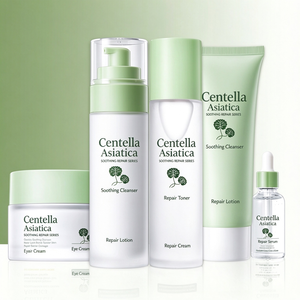 Set de Cuidado Facial de Centella Asiática, Kit Reparador Calmante con Limpiador, Tónico, Loción, Crema y Crema para Ojos - Product Image 2