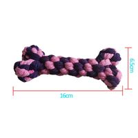Vente en gros de fournitures pour animaux de compagnie Jouets à mâcher en coton pour chiens, chiots, anneaux en os tressés durables, jouets sûrs et agréables pour chiens