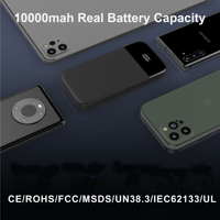 Module de batterie externe 10000 mAh à chargement rapide pour ordinateur portable et téléphone, personnalisable avec logo d'usine, certifié CE, RoHS, FCC, PD 20W, QC 22.5W