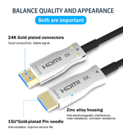Câble HDMI en fibre optique à succès, compatible 8K 60Hz 48 Gbit/s EARC HDCP2.2 HDR pour PS4 PS5, longueurs 10M 20M 30M 40M 50M 60M 70M 80M 100M