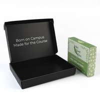 Boîte cadeau en papier rigide personnalisée en usine, boîte d'expédition en carton ondulé imprimée en couleur, boîte d'emballage personnalisée avec logo et illustration pour cadeau