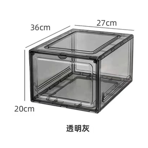 Clear Plastic Shoe Box <strong>Storage</strong> With Custom logo - Product Image 2