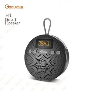 FM-Radio, Wecker, Dusch lautsprecher mit Bluetooth Wasserdicht, LED-Bildschirm Günstiger Bluetooth-Lautsprecher mit String 2019