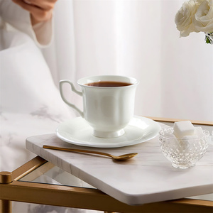 Juego <span class=keywords><strong>de</strong></span> taza y platillo <span class=keywords><strong>de</strong></span> té con diseño floral vintage, tazas <span class=keywords><strong>de</strong></span> té y café <span class=keywords><strong>de</strong></span> porcelana inglesa con borde dorado. - Product Image 6