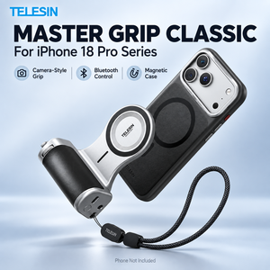 Kit de poignée TELESIN Master Grip pour <span class=keywords><strong>iPhone</strong></span> 18 Pro/18 Pro Max, poignée magnétique en alliage d'aluminium pour appareil photo, déclencheur, molette de zoom, étui avec filetage 1/4 - Product Image 3