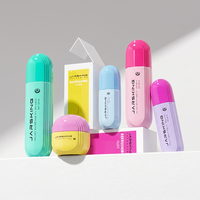 Ensemble de soins de la peau en verre de forme capsule unique, 30 ml, 50 ml, 100 ml, 120 ml, flacon de lotion et pot de crème de couleur macaron, emballage cosmétique