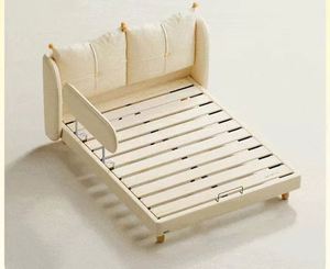 Cream Wind Child Bed, Guardrail Bed, Boys and Girls, Single Bed, Children's Room, Small <b>Unit</b>, <b>Bedroom</b> Furniture - Product Image 5
