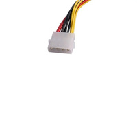 Cable adaptador SATA de 22cm IDE de 4 pines macho a 3 puertos SATA hembra divisor Disco Duro Cable de alimentación Cable SATA