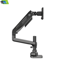 Support de moniteur Kaloc Rgb Shining avec 5 réglages de couleur pour bureau, support de moniteur Vesa réglable pour écran unique de 17 à 42 pouces