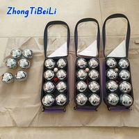 Ensemble de boules de pétanque en acier argenté C-TOP personnalisé, 72 mm, 720 g, jeu de pétanque français, équipement de fitness en plein air