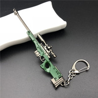 Porte-clés mini-pistolet en alliage Porte-clés réaliste pour modèles de jeu Accessoire de poche Accessoires de collection pour joueurs