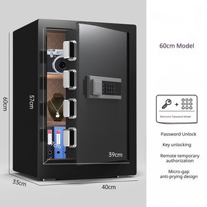 Caja Fuerte Inteligente de Alta Calidad de 60 cm con Cerradura de Huella Digital y Llave, para Montaje en Pared, Uso <span class=keywords><strong>Comercial</strong></span> y Doméstico, para Oficinas y Hoteles - Product Image 4