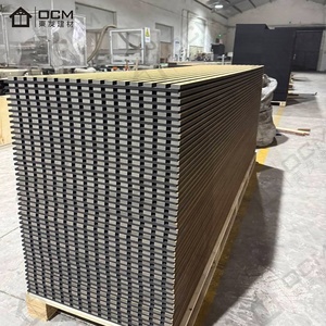 Panneaux acoustiques en bois à lattes ignifuges avec étagère pour auditoriums Absorption acoustique <span class=keywords><strong>HPD</strong></span> disponible et choix de construction sain - Product Image 6