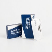 Lames de rasoir à double tranchant, revêtues de platine, affûtées