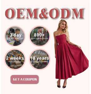 Commercio all'ingrosso Jacquard Mini abito da donna ricami floreali Sexy estate stile Casual elegante per feste di giorno - Product Image 6