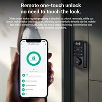 La serrure de porte intelligente Bluetooth étanche fonctionne avec Alexa, prenant en charge la reconnaissance faciale, la serrure à pêne dormant intelligente prenant en charge le déverrouillage automatique