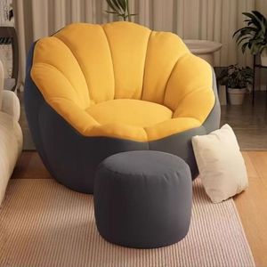 Sofá súper suave que se convierte en cama individual, futón, sillón popular tipo puf, silla para dormitorio o ventana. - Product Image 2