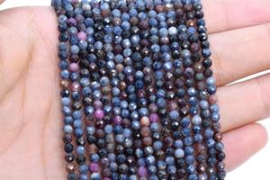 <span class=keywords><strong>Ruby</strong></span> Sapphire Hạt Hạng AA Chính Hãng Đá Quý Tự Nhiên Đầy Đủ Strand Mặt Vòng Lỏng Hạt - Product Image 2