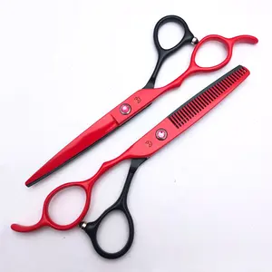 6.0 Inch Colorful Long Hair Scissors Sharp Stainless Steel Made Hair Thinning Barber Scissors