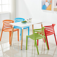 Chaises de salle à manger empilables en plastique PP, modernes, pour salon, chambre, cuisine, extérieur, restaurant, Axcellent RT-C006