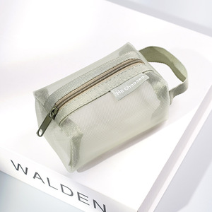 High Capacity <b>Makeup</b> <b>Bag</b> New Mesh <b>Transparent</b> Cosmetic <b>Bag</b> for <b>Makeup</b> Storage Portable Travel Cosmetic Organizer Women Handbag - Product Image 1